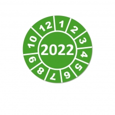 Jahresplaketten 2022 - 20mm Grün Rund