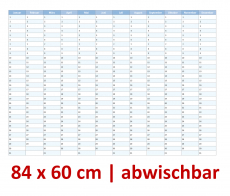 Gigatime XXL Dauerkalender abwischbar blau