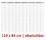 Gigatime XXXL Dauerkalender abwischbar grau